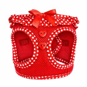 American River Choke Free Dog Harness Polka Dot Collection (Color: Red Polka Dot, size: X-Small)