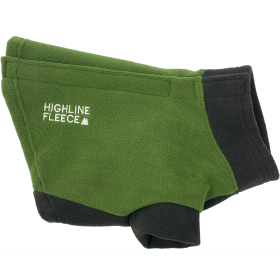 Highline Fleece Dog Coat (Color: Two Tone Green, size: Size 14)