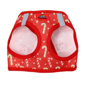 American River Choke Free Dog Harness Holiday Collection (Color: Candy Canes, size: medium)